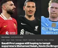 沙联高层：我们在看萨拉赫丁丁努涅斯，最终目标是与五大联赛竞争